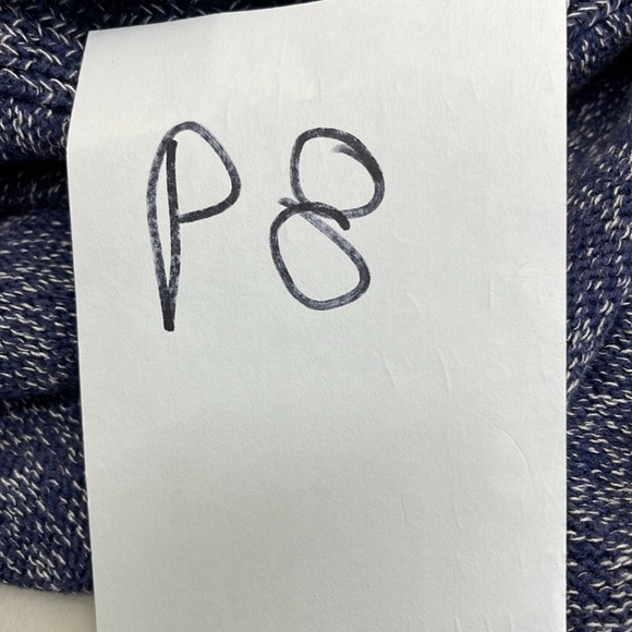 J. Crew Cotton shawl-collar cardigan sweater Sz L blue - Picture 10 of 10